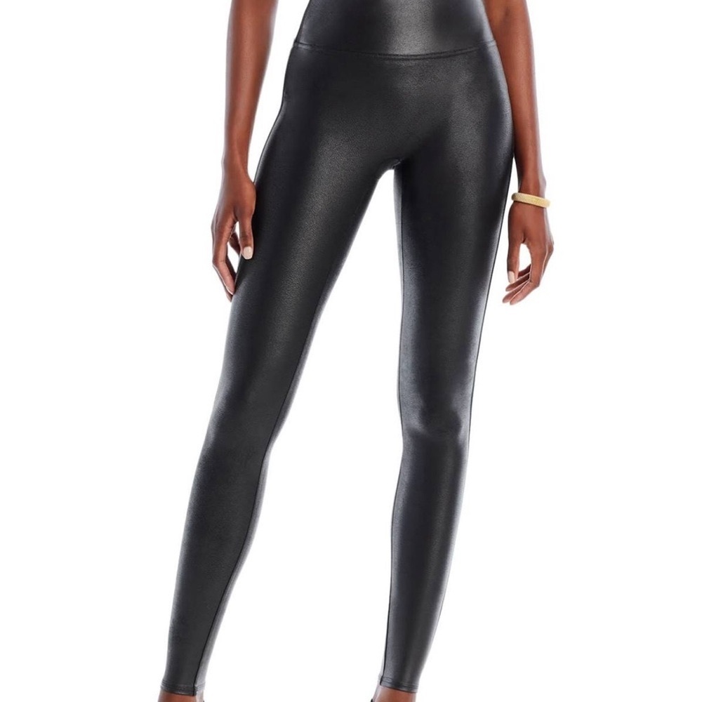 Spanx Faux Leather Leggings, sz S